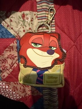 Disney Zootopia Nick Wilde Keychain Loungefly Coin Purse